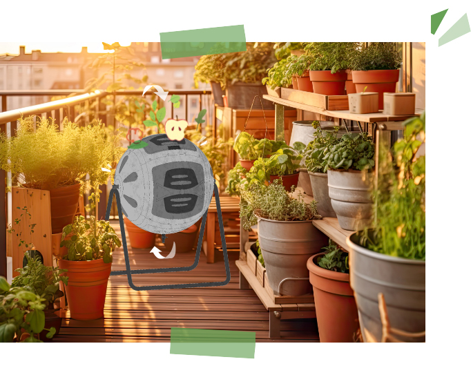 Le composteur rotatif